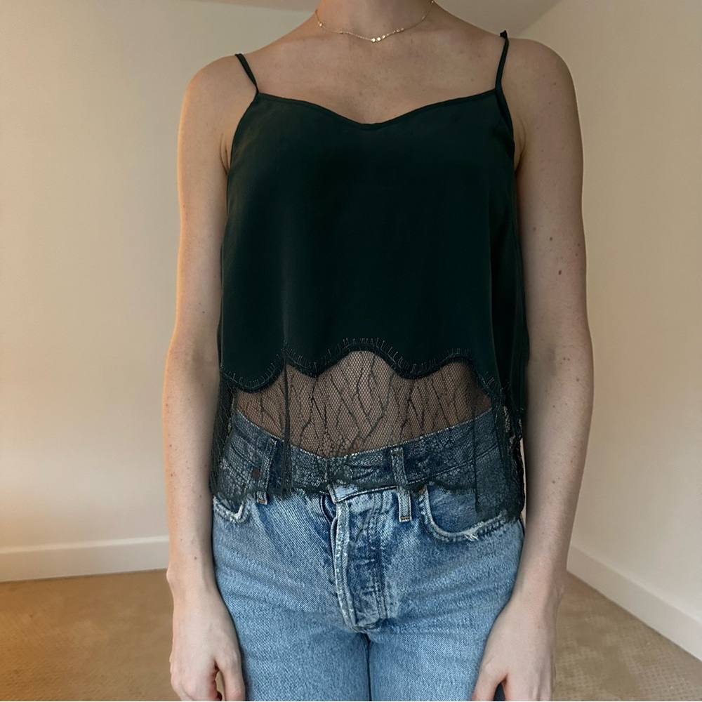 VERY GOOD CONDITION - Wilfred/Aritzia 100% Silk Tank Sz XS